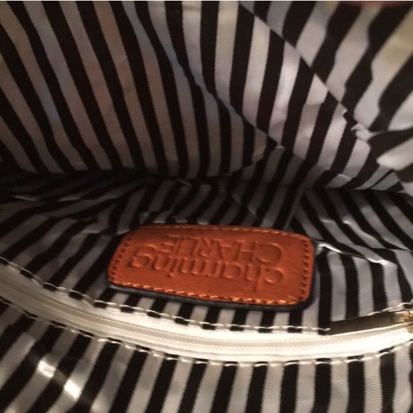 Charming Charlie Brown Faux Leather Crossbody Bag - Picture 5 of 8